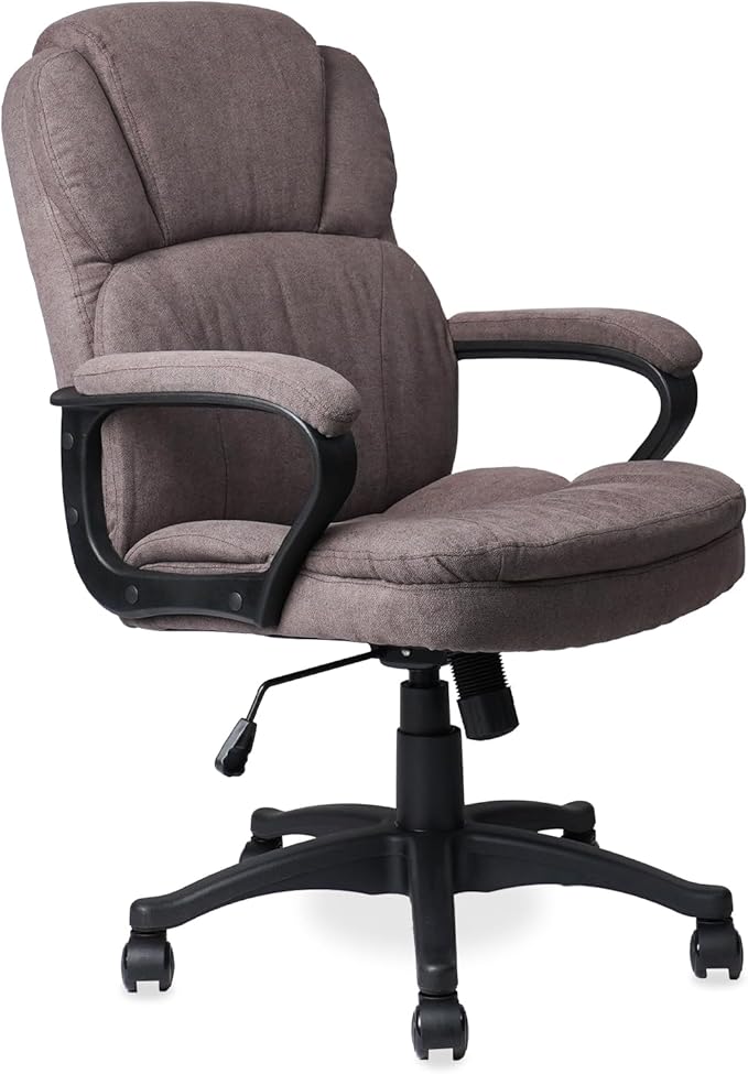 Ergonomic Executive Cloth Office Chair with Upholstered Swivel Adjustable Height Thic