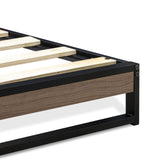 WIQBB03 Wilson Queen Frame with 3 Supporting Legs - High-Class Bed Frame in Powder