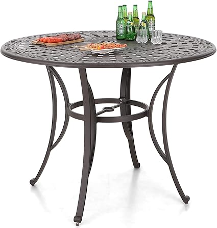 7 Pieces Cast Aluminium Patio Bar Set