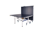 Rally TL Professional MDF Indoor Ping Pong Table w/ Quick Clamp Table Tennis Net & Post Set - 10 Minute