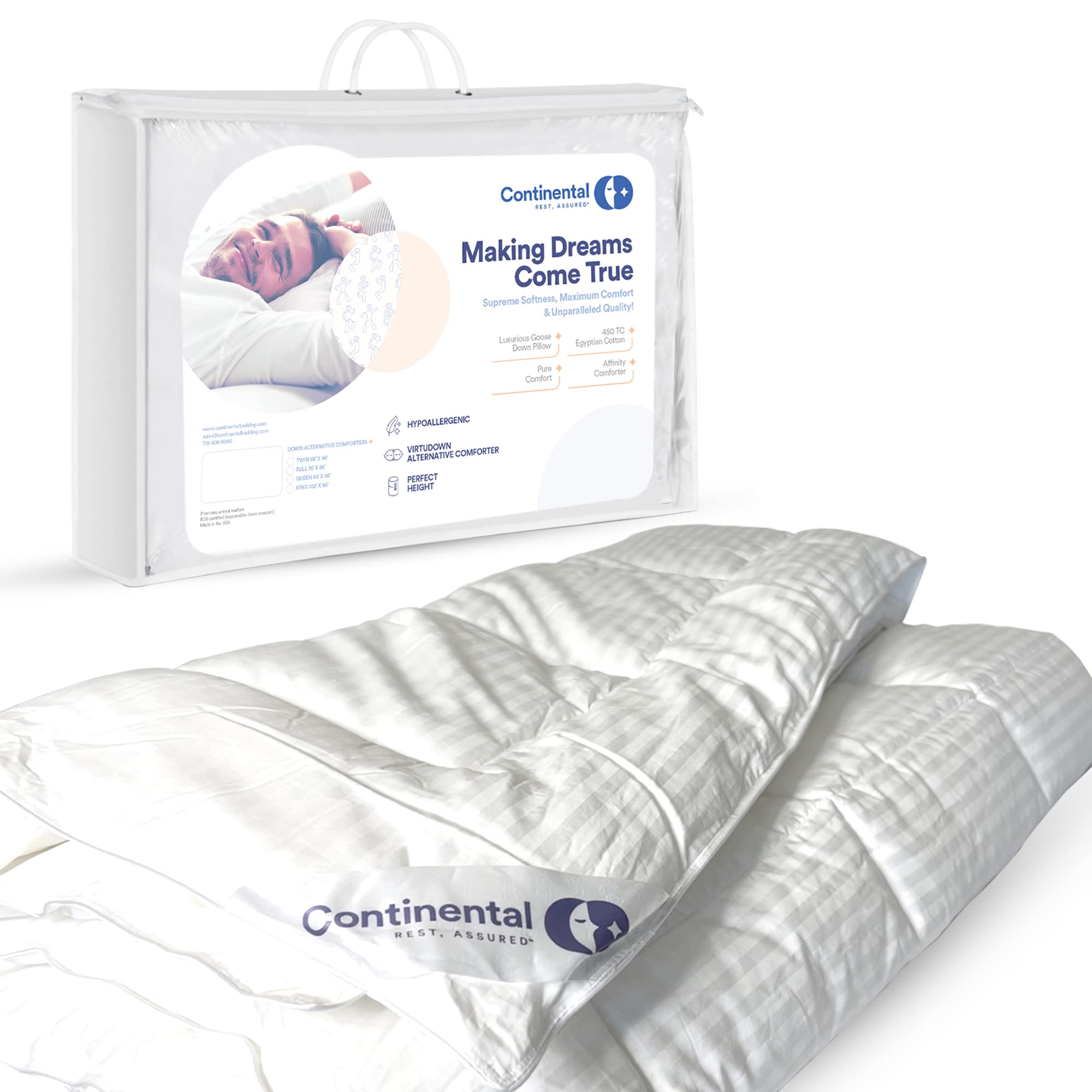 King Size Comforter All Season Quilted Down Alternative Comforter Duvet Insert