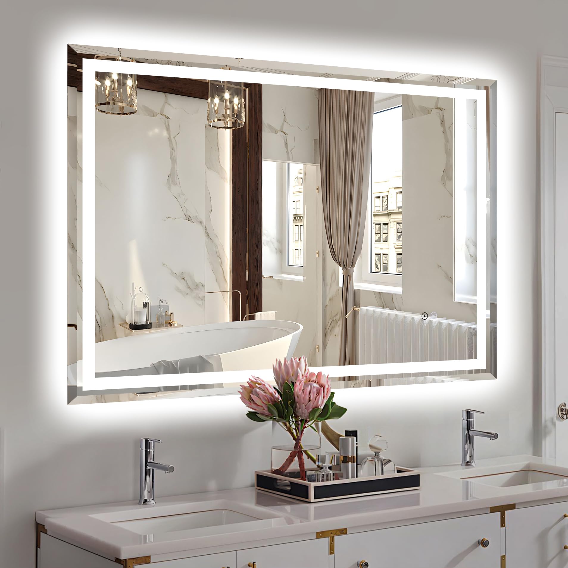 LED Bathroom Mirror, Anti-Fog Mirror for Bathroom