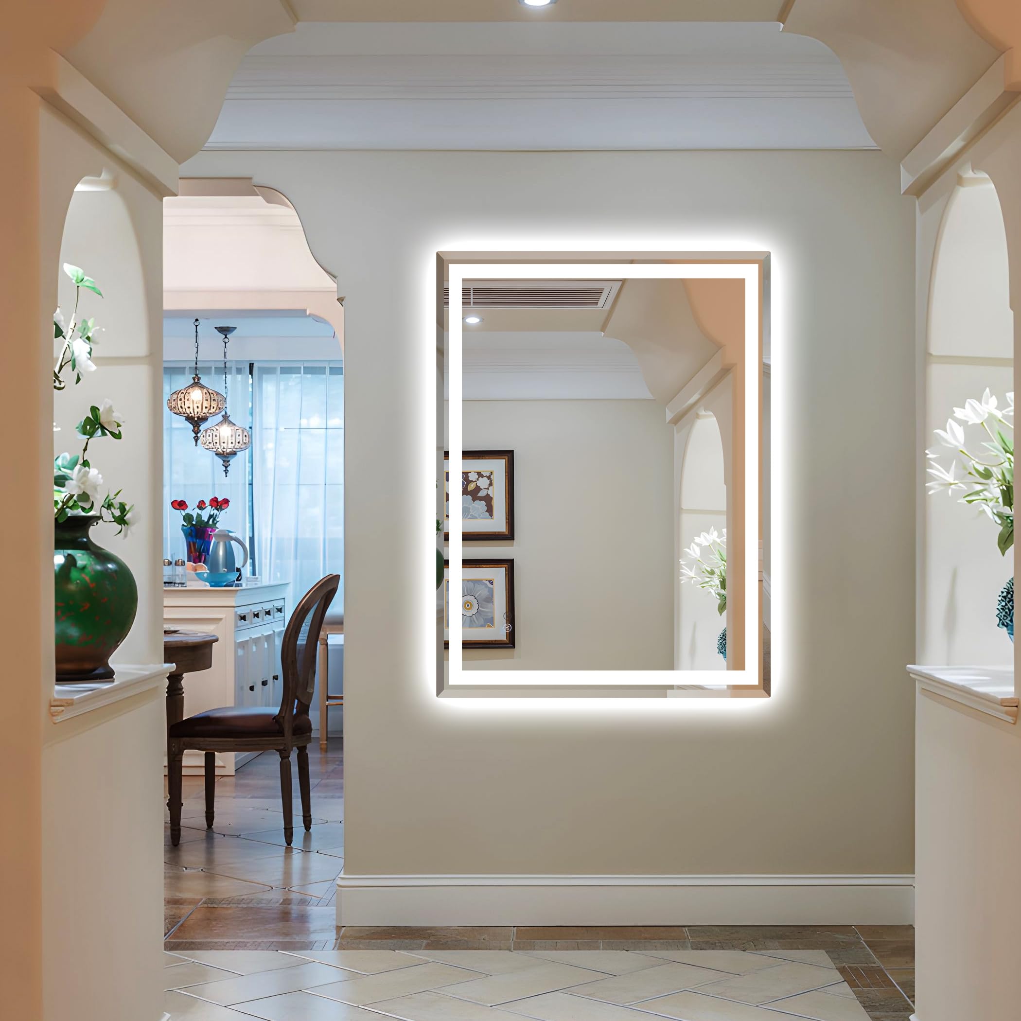 LED Bathroom Mirror, Anti-Fog Mirror for Bathroom