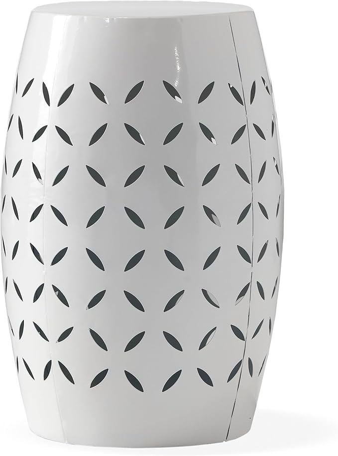 Lilac Outdoor 12" Iron Side Table, Dark Blue