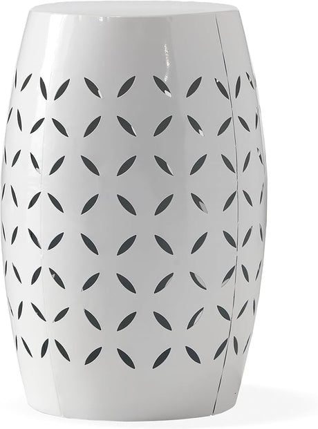 Lilac Outdoor 12" Iron Side Table, Dark Blue