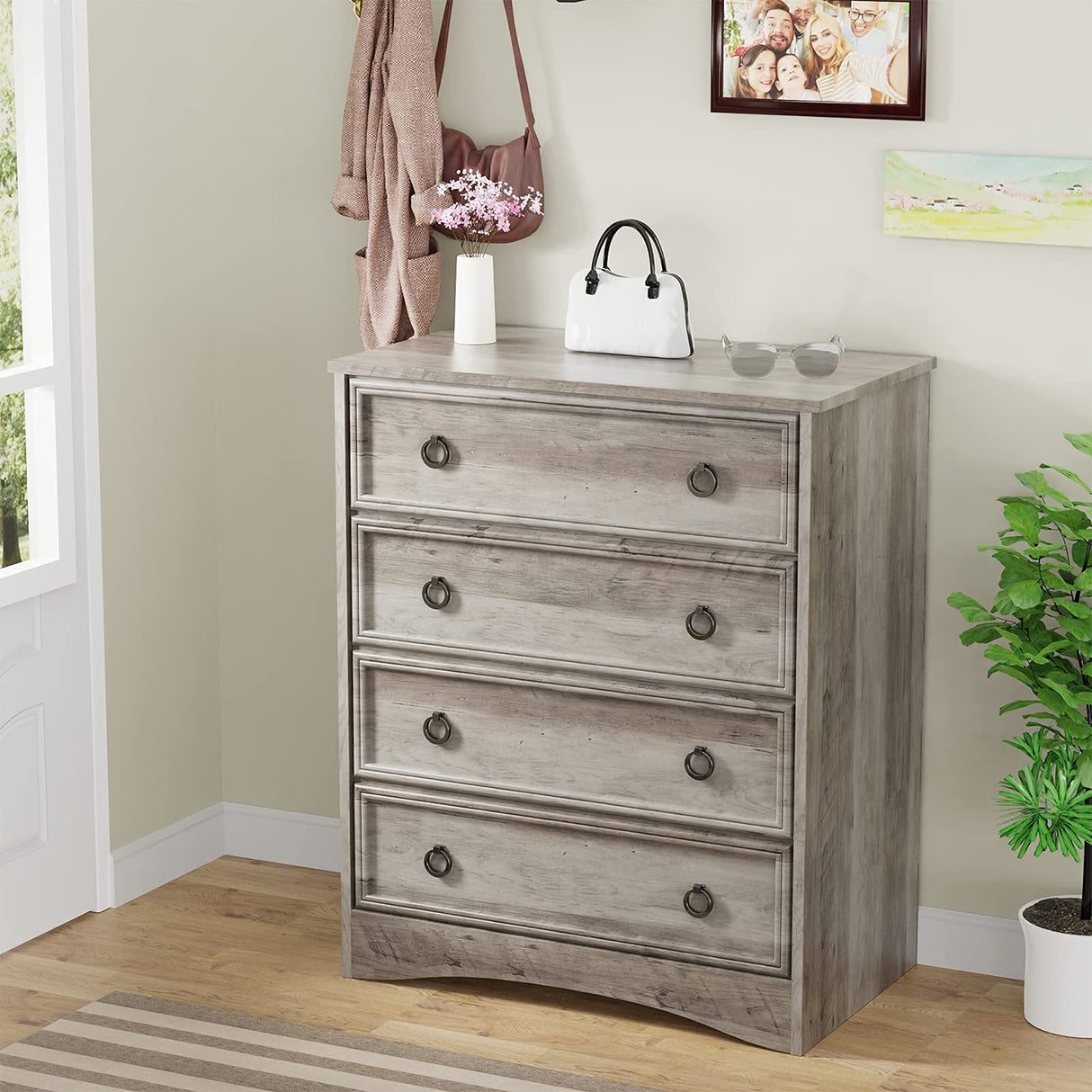 4 Drawer Dresser, Dressers for Bedroom