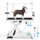 50" Electric Lifting Dog Grooming Table with Overhead Arm