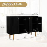 Sideboard Buffet Cabinet, 48" Modern Accent Cabinet with 4 Door