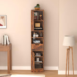 8 Tier Wooden Bookcases and Bookshelves, 67'' Tall Bookcase with 2 Doors and 1 Drawer,
