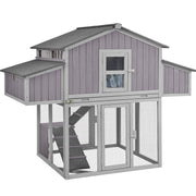 Chicken Coop 26ft² Portable Chicken House with Metal Edge Easy to Set Up by Few Steps