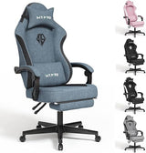 Gaming Chairs for Adults with Footrest-Computer Ergonomic Video Game