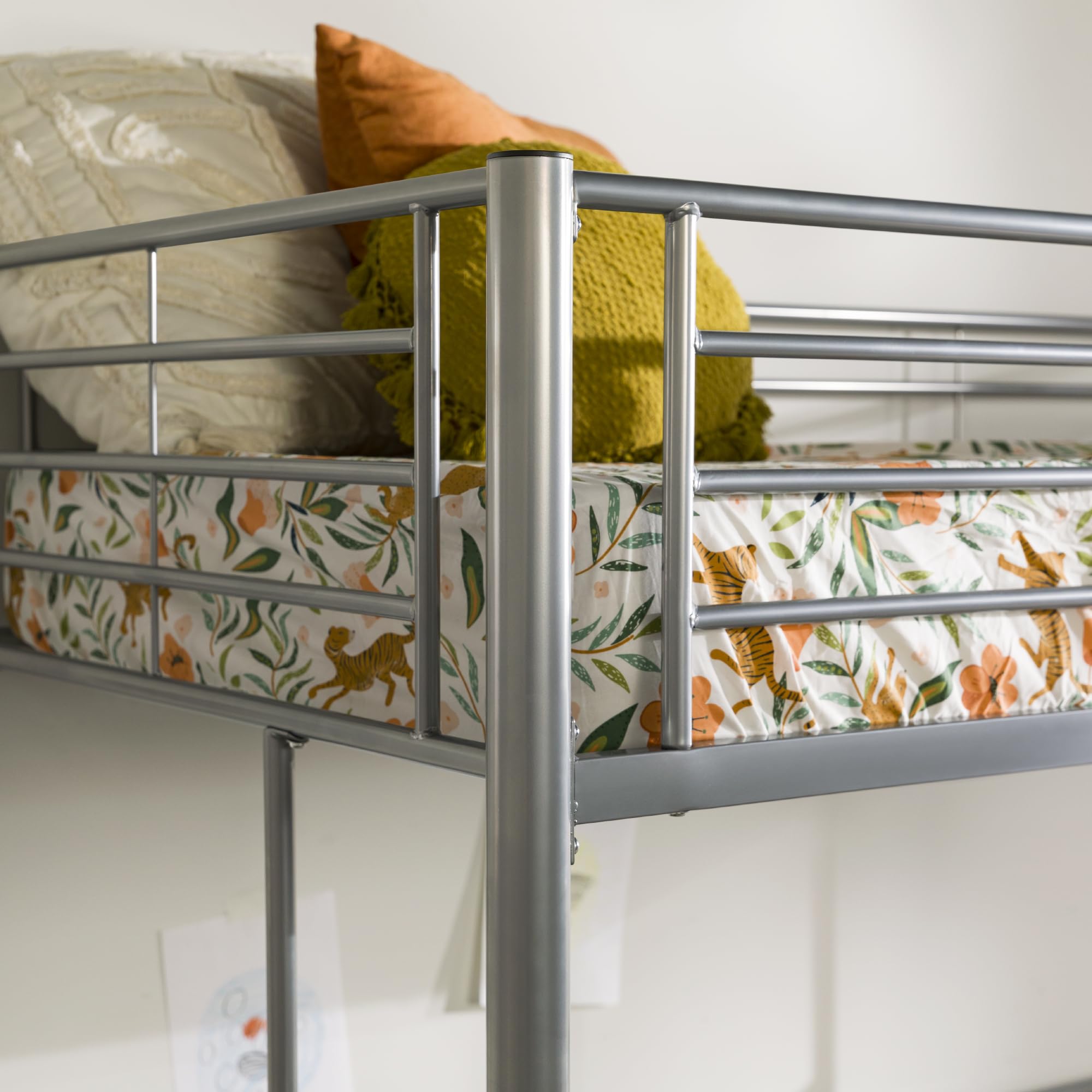 Twin over Loft Bunk Bed Twin Size Bedframe with Ladder