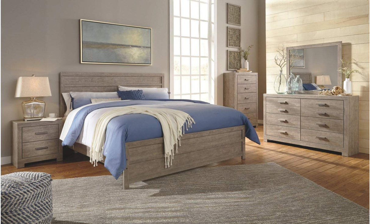 Culverbach Scandinavian 6 Drawer Dresser, Weathered Gray