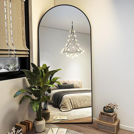 71"x26" Arch Full Length Mirror, Wall Mirror Floor Mirror with Stand Hanging or Leaning,