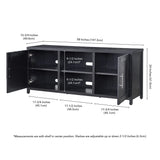 Strahm Rectangular TV Stand for TV's up to 65" in Black Grain