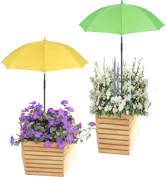 Plant Umbrellas for Outdoor Plants, Garden Umbrella Shade for Potted Plants and Garden Beds