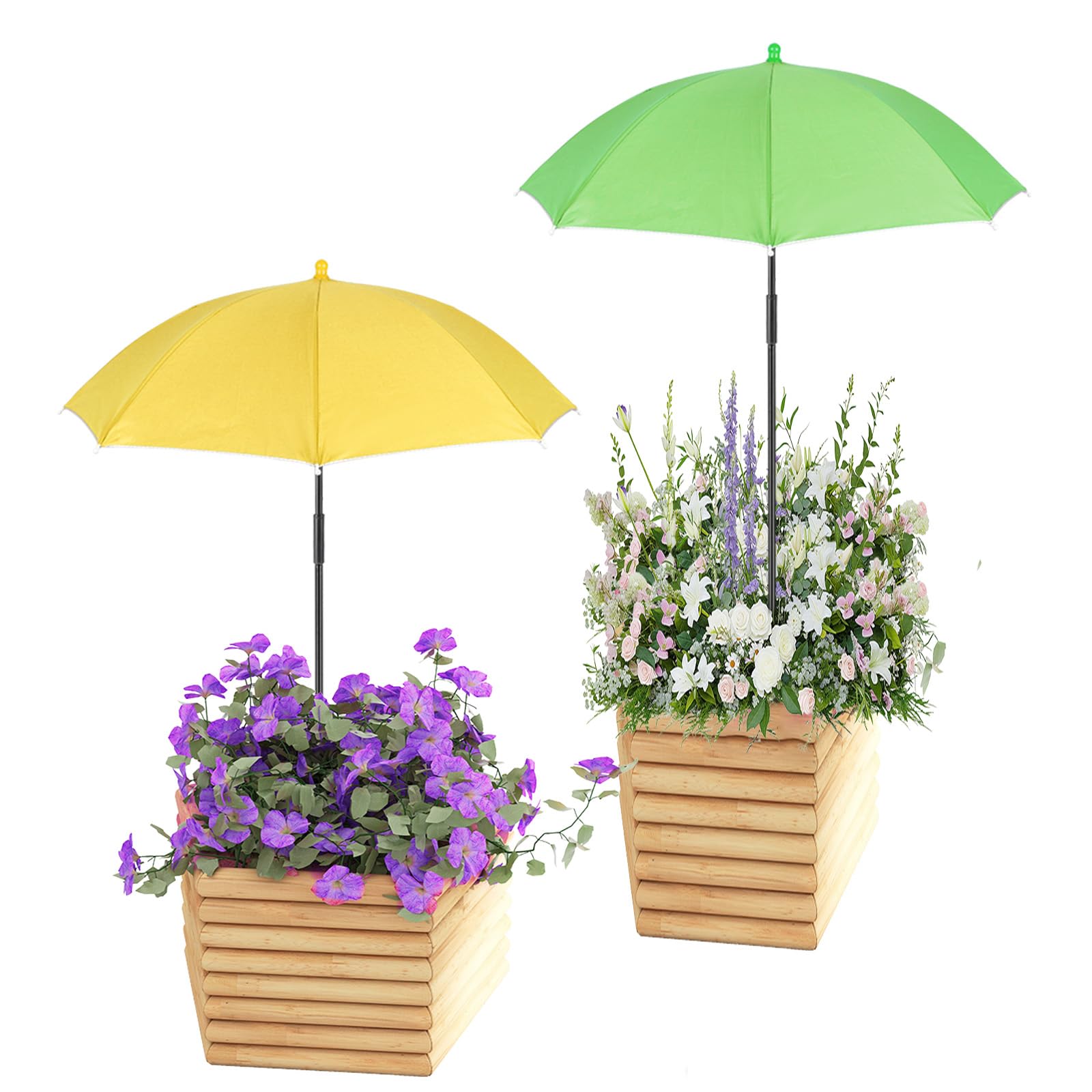 Plant Umbrellas for Outdoor Plants, Garden Umbrella Shade for Potted Plants and Garden Beds