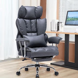 Desk Office Chair 400LBS, Big and Tall Office Chair, PU Leather Computer Chair, Executive