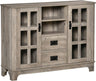 Sideboard Buffet Cabinet, Glass Door Kitchen Cabinet