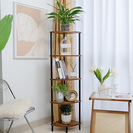 Rustic Industrial Corner Shelf