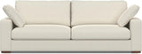 Charlie Sofa in 100% Recycled Polyester Tightly Woven Performance Fabric, Pebble Grey,