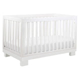 3-in-1 Convertible Crib with Toddler Bed Conversion Kit in White