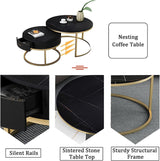 Round Coffee Table Coffee Table Nesting Coffee Table - Nesting Coffee Table Set of 2 End