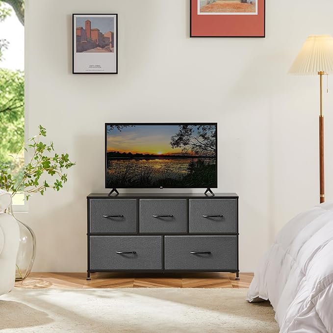 5 Drawers Dresser for Bedroom, Furniture, Small Chest Tower
