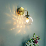 Modern Glass Ball Wall Lamp Iron Art Wall Light Sconce for Restaurant Living Room Bathroom
