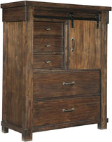 Brashland Farmhouse 5 Drawer Chest with Dovetail Construction