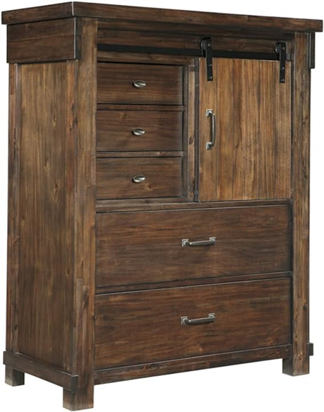 Brashland Farmhouse 5 Drawer Chest with Dovetail Construction