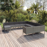 Patio Lounge Set 12 Piece, Sectional Sofa for Outdoor, Couch with Cushions