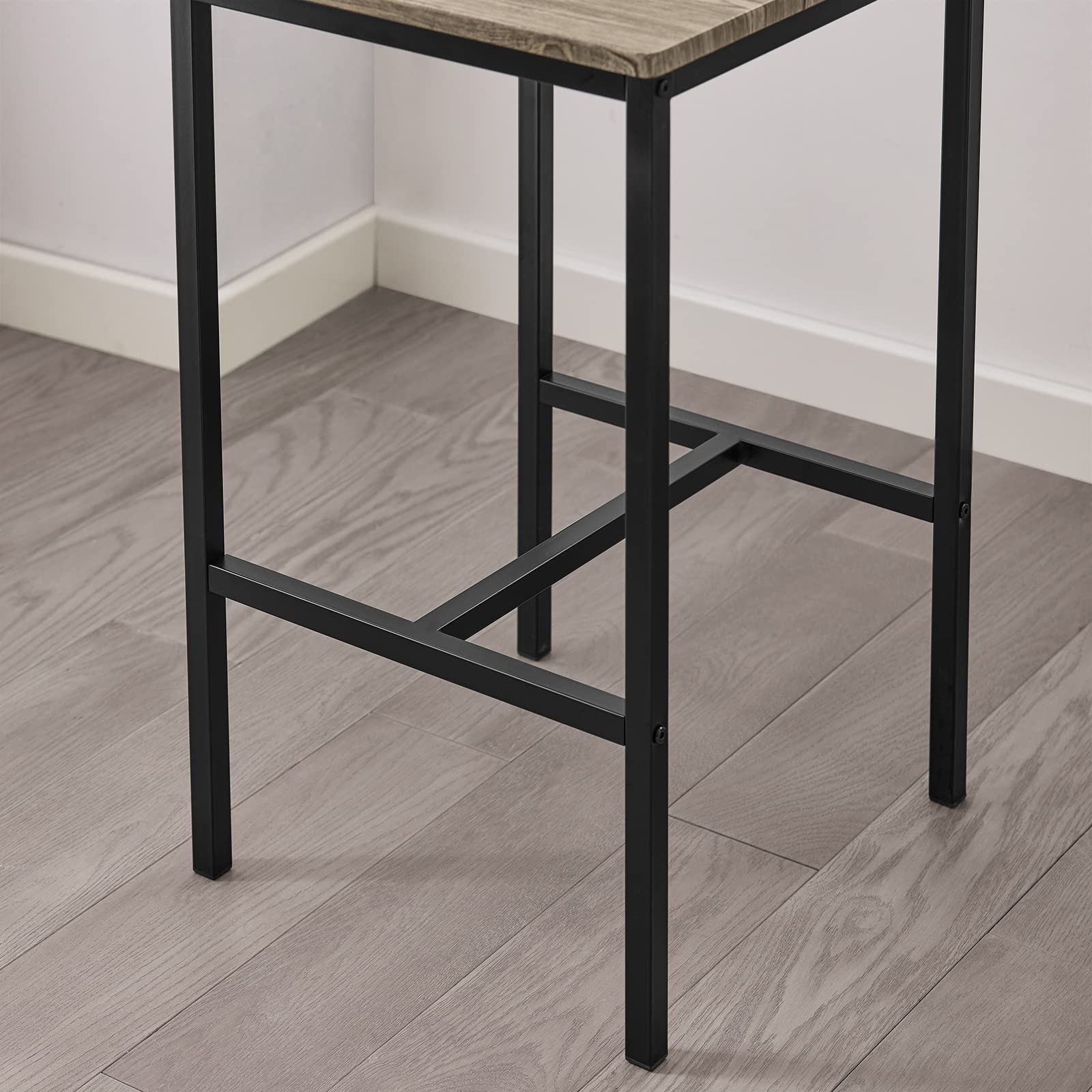 Haotian SoBuy 3 Piece Dining Set, Dining Table with 2 Stools, Bar Table Set
