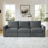 98.25'' Modular Sectional Sofa, Multi-Functional L Shaped Couch with Storage,