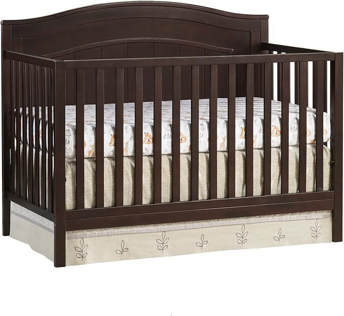 North Bay 4-in-1 Convertible Baby Crib, Dove Gray, GreenGuard Gold Certified