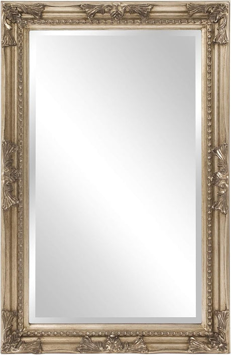 Rectangular Oil Rubbed Bronze Wall Mirror, Rectangle Hanging Wood Framed Vanity