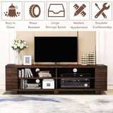 Wood TV Television Stands, Large, Walnut