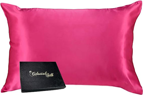 100% Silk Pillowcase for Hair Zippered Luxury 25 Momme Mulberry Silk Charmeuse Silk