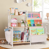 Bookshelf and Toy Storage Organizer, 3 Tier Book Shelf for Kids Rooms, Nursery Book