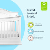 DaVinci Meadow 4-in-1 Convertible Crib in White, Greenguard Gold Certified