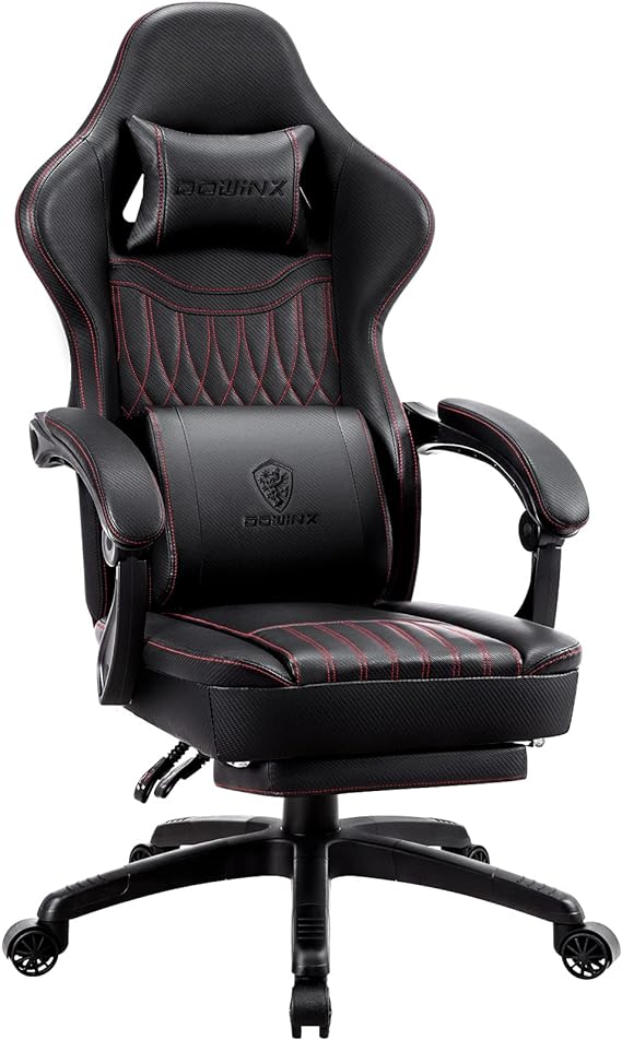 Gaming Chair Breathable PU Leather Gamer Chair with Pocket Spring Cushion