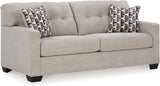 Mahoney Contemporary Tufted Sofa, Dark Brown