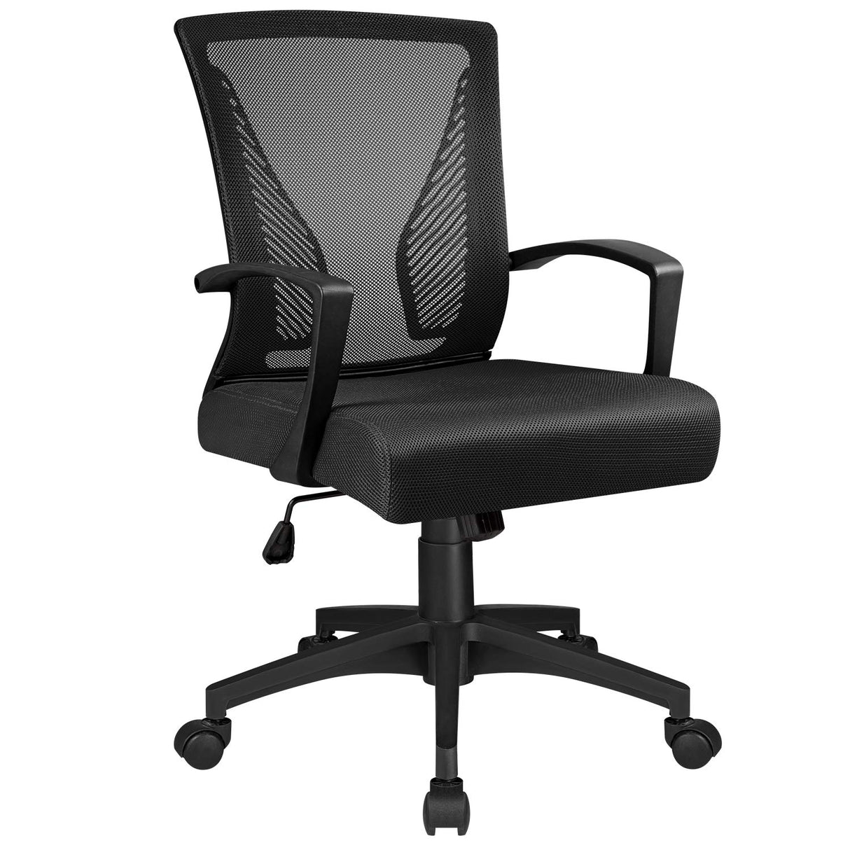 Ergonomic Office Mid Back Mesh Chair Swivel Desk Chair Lumbar Support Computer Chair