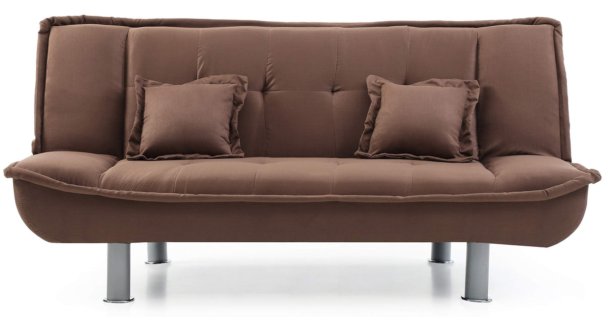 Furniture Futon Sofa Bed, Chocolate