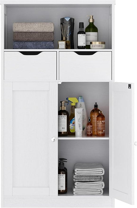 Bathroom Storage Cabinet, Floor Storage Cabinet with 2 Drawers