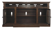 Roddinton Traditional TV Stand With Fireplace Option Fits TVs up to 70", 2 Cabinets