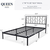 Knight Home Raye Fully-Upholstered Bed Frame-Queen-Size-