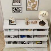 9 Drawers Double Dresser, Modern Wood Dresser Chest of Drawers