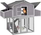 Chicken Coop Folding Chicken House, Hen Coop Poultry Cage for 4-6 Chickens