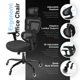 Office Chair - Mesh Office Chair High Back, Rolling Desk Chair